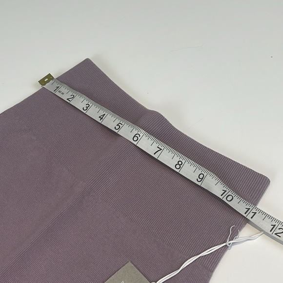 Everlane Seamless Bike Short S Womens New Light Purple Stretch High Rise Ribbed - Picture 9 of 10